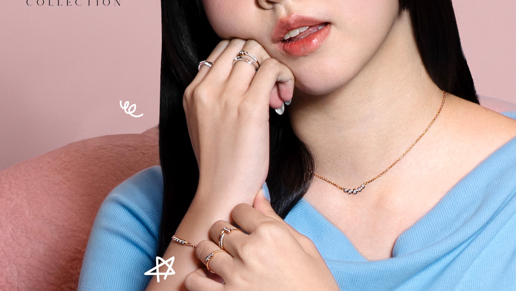Tips Styling Korean Look Kalung Emas Putih Wanita dengan Berlian untuk Daily